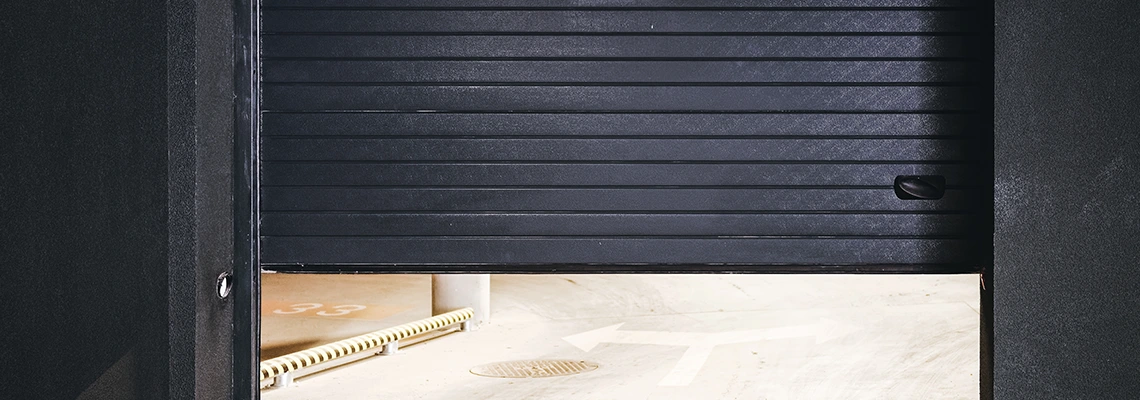 Residential Black Garage Door Installation in Addison, IL